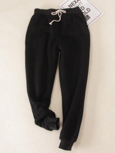 New Casual Cotton Round Neck Solid Sweatshirt & Pants