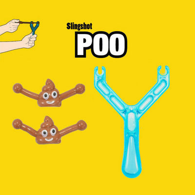 Smiley Poop Slingshot Toy