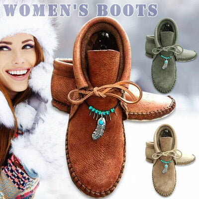 Cowhide Leather Flat Heel Boots【65%OFF+Buy 2 FREE SHIPPING】