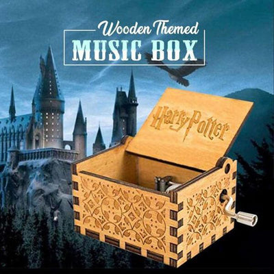 Harry Potter Hand Cranked Music Box & Magic Wand