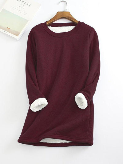 New Casual Cotton Round Neck Solid Sweatshirt (S-5XL)