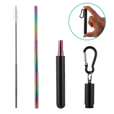 (50% OFF! Today) Reusable Telescopic Eco-friendly Straw - BUY 2 FREE SHIPPING