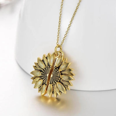 【Buy 2 FREE SHIPPING】You Are My Sunshine Sunflower Necklace